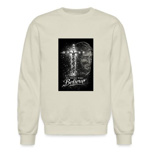 Rare Portrait of Jesus Smiling shows Love for All. - Unisex Crewneck Sweatshirt