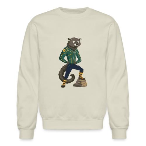 Raccoon Ranger in Neon Armor - Unisex Crewneck Sweatshirt