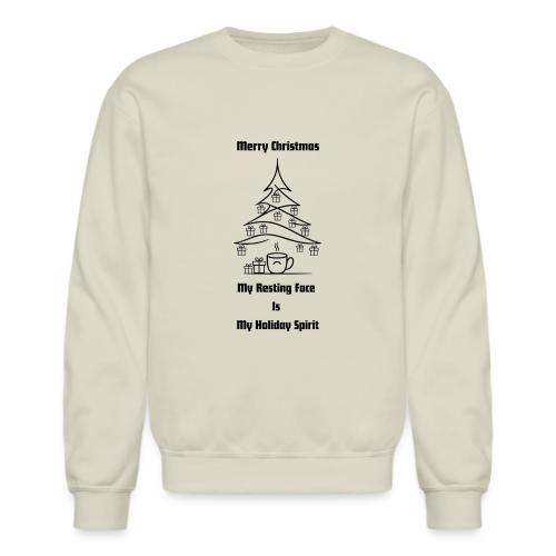 My Resting Face Is My Christmas Spirit T-Shirt - Unisex Crewneck Sweatshirt