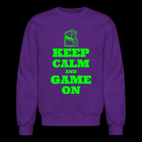 Keep Calm and Game On | Retro Gamer Arcade - Unisex Crewneck Sweatshirt