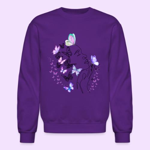 Dreamy Butterfly Goddess - Fairytale Design - Unisex Crewneck Sweatshirt