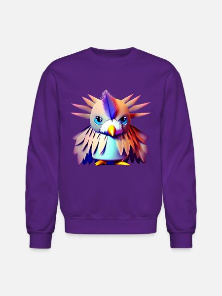 Polygon Vogel - Unisex Crewneck Sweatshirt - purple