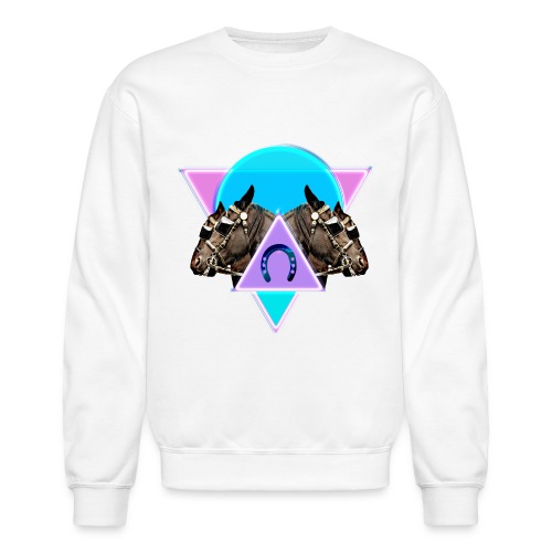 Neon Horses print - Unisex Crewneck Sweatshirt