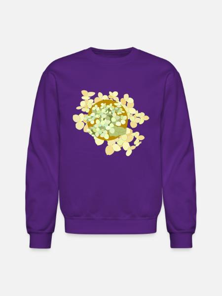 Hortensia - Unisex Crewneck Sweatshirt - purple
