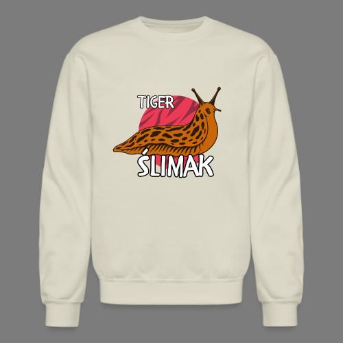 Tiger Ślimak Funny Polish Meme Animal Hybrid - Unisex Crewneck Sweatshirt