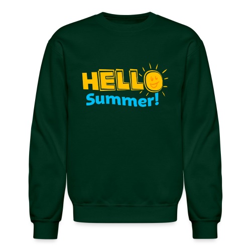 Kreative In Kinder Hello Summer! - Unisex Crewneck Sweatshirt