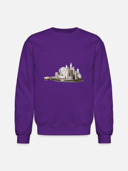 New yourk - Unisex Crewneck Sweatshirt - purple
