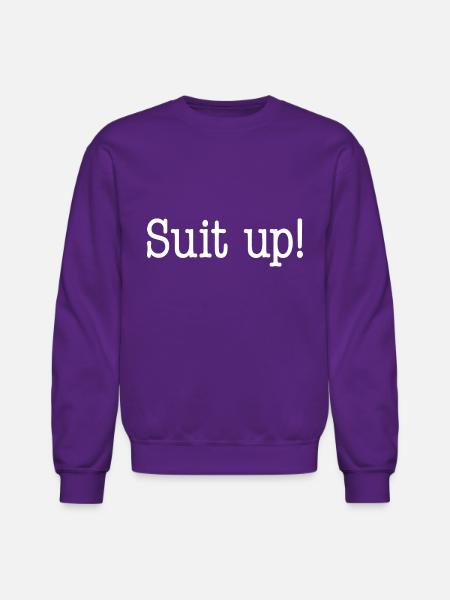 Suit up - Unisex Crewneck Sweatshirt - purple