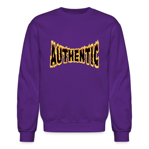 authentic on fire - Unisex Crewneck Sweatshirt