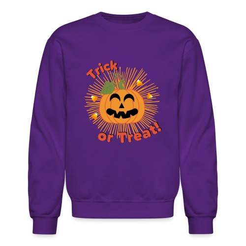 Halloween Trick Or Treat Jack-O-Lantern Pumpkin - Unisex Crewneck Sweatshirt