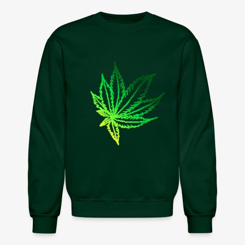 green leaf - Unisex Crewneck Sweatshirt
