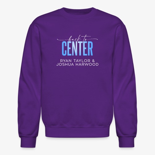 Back to Center Title White - Unisex Crewneck Sweatshirt