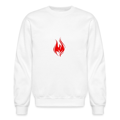 Front (Rising Phoenix-White) _ Back (Blank) - Unisex Crewneck Sweatshirt