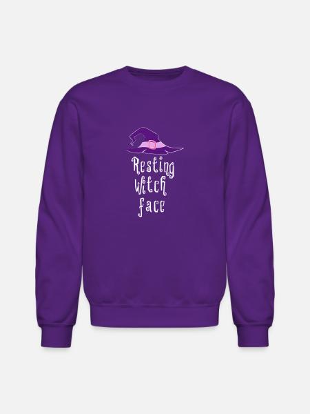 Halloween Witch - Unisex Crewneck Sweatshirt - purple