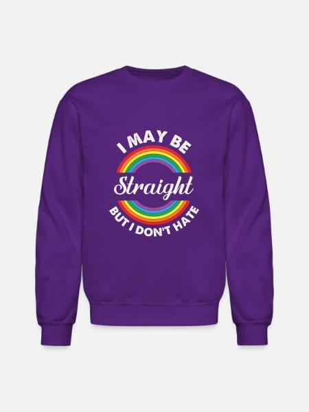 Lgbt Support - Unisex Crewneck Sweatshirt - purple