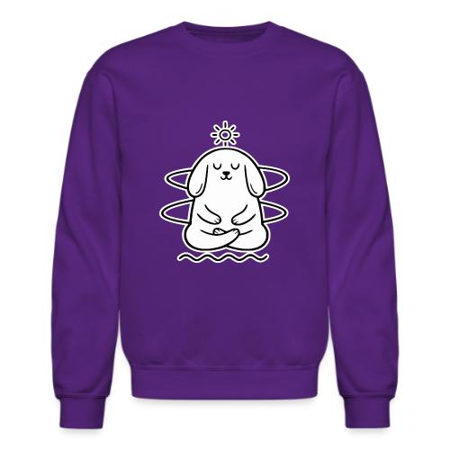 Cute Meditating Bunny Zen Yoga Animal - Unisex Crewneck Sweatshirt