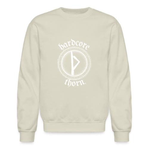 Hardcore Thorn (white design) - Unisex Crewneck Sweatshirt