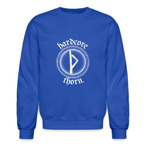 Hardcore Thorn (white design) - Unisex Crewneck Sweatshirt
