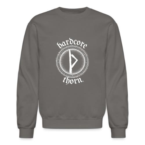 Hardcore Thorn (white design) - Unisex Crewneck Sweatshirt