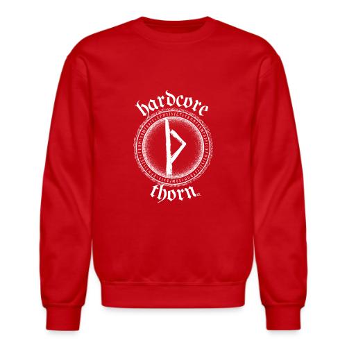 Hardcore Thorn (white design) - Unisex Crewneck Sweatshirt