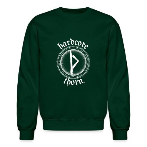 Hardcore Thorn (white design) - Unisex Crewneck Sweatshirt