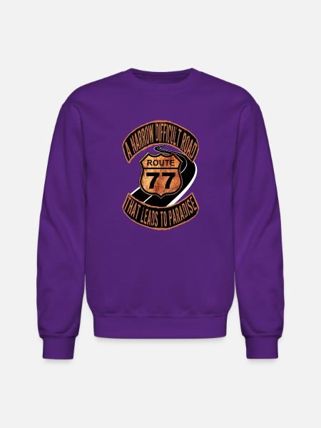 ROUTE 77 - Unisex Crewneck Sweatshirt - purple