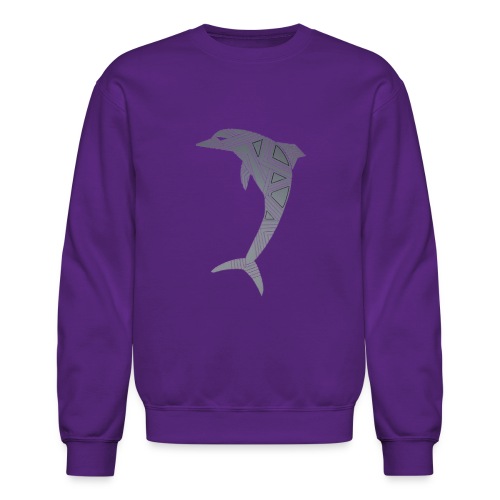 dolphin art deco - Unisex Crewneck Sweatshirt