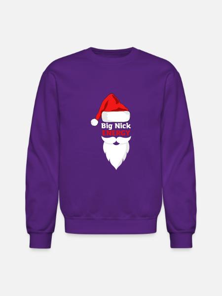 Big nick energy t-shirt - Unisex Crewneck Sweatshirt - purple