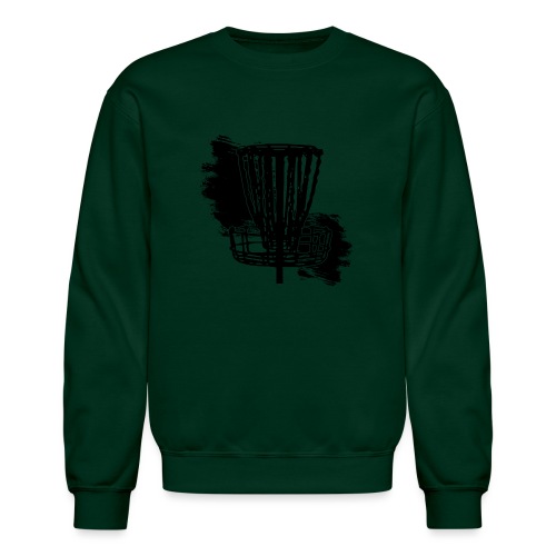 Disc Golf Basket Paint Black Print - Unisex Crewneck Sweatshirt