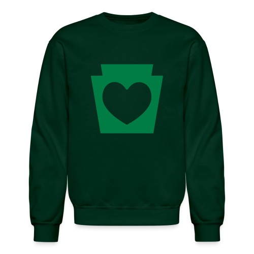 Love/Heart PA Keystone - Unisex Crewneck Sweatshirt