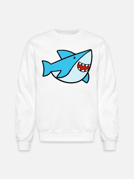 Sweet Shark - Unisex Crewneck Sweatshirt - white