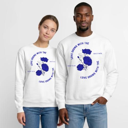 Love Grows With The Sun Of Faith - Unisex Crewneck Sweatshirt