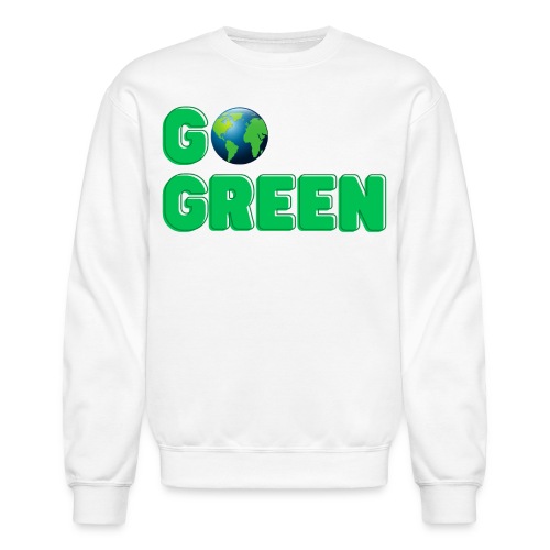 GO Green | Planet Earth Globe - Unisex Crewneck Sweatshirt