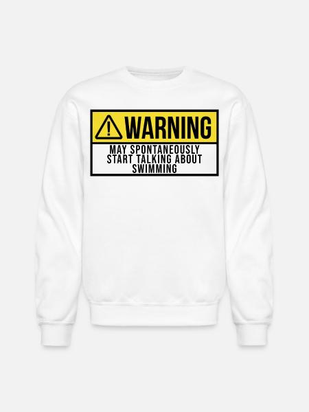 Swimming Swimming - Unisex Crewneck Sweatshirt - white