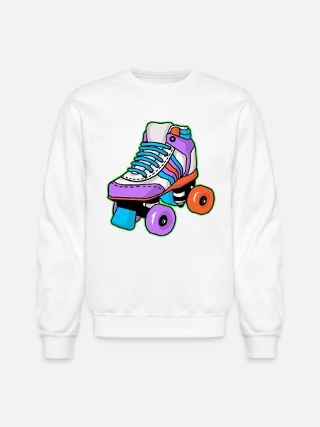 Roller Skating Skater - Unisex Crewneck Sweatshirt - white