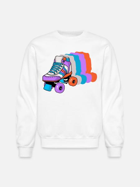 Roller Skating Skater - Unisex Crewneck Sweatshirt - white
