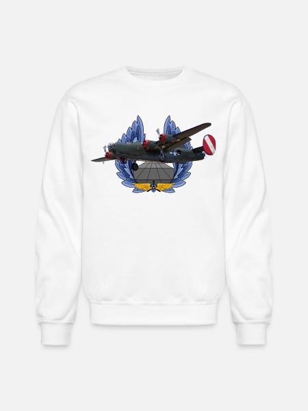 B-24 Liberator - Unisex Crewneck Sweatshirt - white