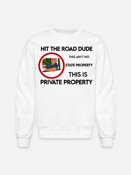 lock em up - Unisex Crewneck Sweatshirt - white