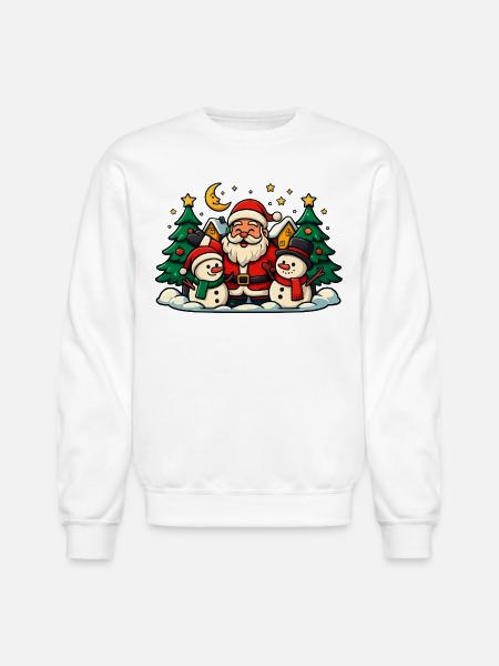 DISEÑO_NAVIDEÑO - Unisex Crewneck Sweatshirt - white