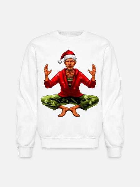 Yogi Christmas - Unisex Crewneck Sweatshirt - white