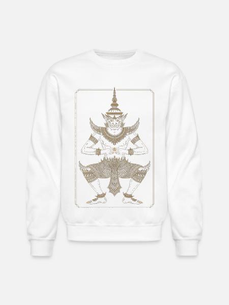 Golden Dancer Guardian - Unisex Crewneck Sweatshirt - white