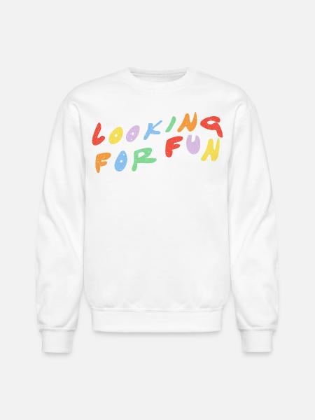 Looking for Fun - Unisex Crewneck Sweatshirt - white