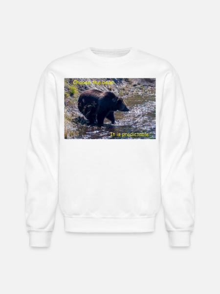 Choose The Bear - Unisex Crewneck Sweatshirt - white
