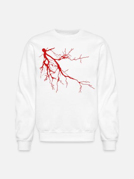 Thunderbolt - Unisex Crewneck Sweatshirt - white