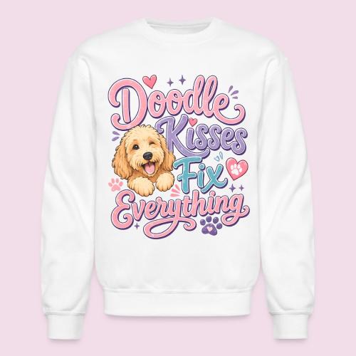 Doodle Kisses Fix Everything Dog Lover Gift - Unisex Crewneck Sweatshirt