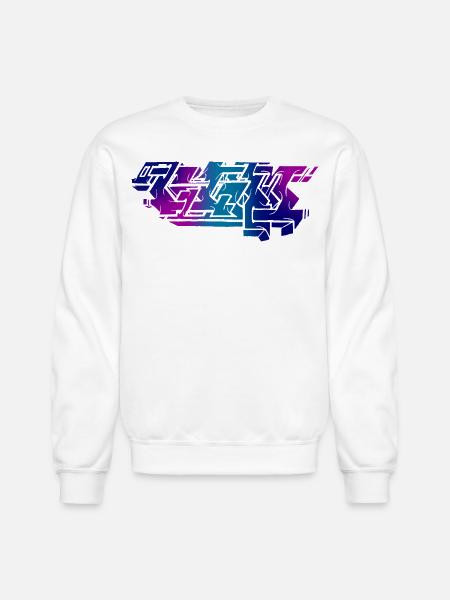 Graffiti Piece - Dark - Unisex Crewneck Sweatshirt - white