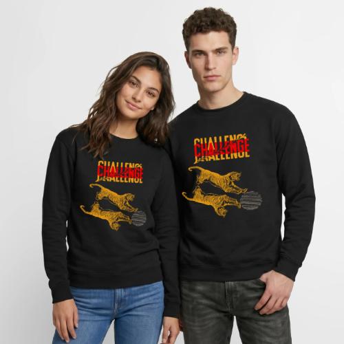 Double tiger fashion, jungle feline animals. - Unisex Crewneck Sweatshirt