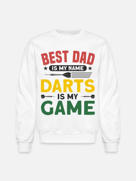 Darts Dart Player - Unisex Crewneck Sweatshirt - white