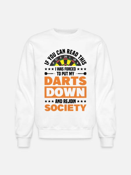 Darts Dart Player - Unisex Crewneck Sweatshirt - white