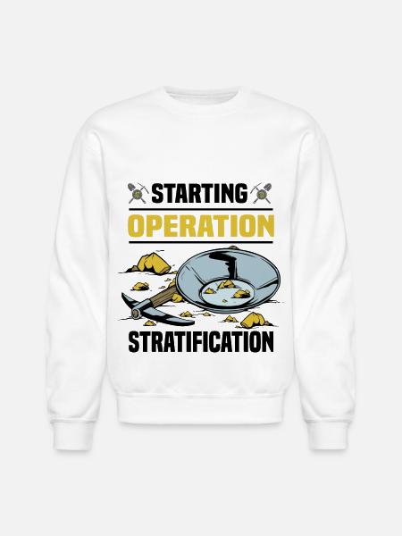 Gold panning - Unisex Crewneck Sweatshirt - white